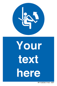 Custom Mandatory: Open safety bar of chairlift